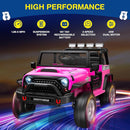 L8 2 Seater Ride On Car, 12V Kids Electric Car w/Remote Control, 4-Wheel Suspension, Bluetooth Speaker, Multi Music Modes, 3 Speeds, LED Lights, Xmas & Birthday Gift Ideas for Kids Ages 3+ by TinyTreasures Baby Boutique