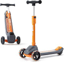 KUB Toddler Scooter for Kids Ages 2+, 3 Wheel Kick Scooter with LED Light-Up Wheels, Adjustable Height Handlebar, Lean-to-Steer, Anti-Slip Deck, Easy-Fold Design, Gift for Boys and Girls by TinyTreasures Baby Boutique
