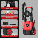 Electric Pressure Washer, 2.5 Max GPM Power Washer with Foam Cannon, Powerwasher with 4 Nozzles, High Pressure Washer for Cars, Driveways, Patios, Decks by GreenHaven Gardens