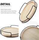10" Wooden Lazy Susan,Round Wooden Lazy Susan Organization for Dining Table,Storage for Dining Table,Home Decor,Spices Organizer,1PC by CozyNest Decor