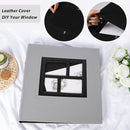 RECUTMS Photo Album for 4x6 600 Photos, Leather Cover Extra Large Capacity Photo Book for Family Wedding Anniversary Baby (Gray) by TinyTreasures Baby Boutique