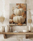 Farmhouse Autumn Pumpkin Wall Art Decor, Rustic Fall Canvas Prints Framed for Living Room Kitchen Dining Room, Thanksgiving Decorations and Cozy Fall Wall Art Picture, Ready to Hang by CozyNest Decor