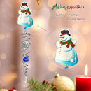FONMY Snowman Gazing Ball Spiral Decorative Wind Spinner Sun Catcher Rainbow Maker Silver Spiral W/ K9 Crystal Ball Christmas Tree Hanging Ornament Indoor Outdoor Garden Decor. -22 inch H by GreenHaven Gardens