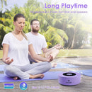 XLEADER Mini Bluetooth Speaker (Travel Case Provided) HD Sound&Rich Bass, Touch Design, 12-15H Playtime, Support Aux Input, Micro SD, Mic, Small, for iPhone Laptop Shower Office, Ideal Gifts, Purple by TinyTreasures Baby Boutique