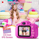 GKTZ Toys for Girls Age 3-8, Kids Camera Digital Video Toddler Camera Children Camcorder Birthday Gifts for 3 4 5 6 7 8 Year Old Girls with 32GB SD Card by TinyTreasures Baby Boutique