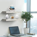 Sorbus Floating Shelves, Wall Shelves for Bedroom, Kitchen, Living Room, Bathroom Shelves Over The Toilet, Office, Home Decor, Farmhouse, 16 Inch Wall Mounted Rustic Floating Shelves for Wall, 2 Pack by CozyNest Decor