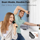Wireless Bluetooth Karaoke Microphone, 5-in-1 Portable Handheld Mic Speaker with Dynamic RGB Lights, Mini Karaoke Machine for Car Travel Home Party, Music Recording, Duet Singing, Gift for Kids Adults by TinyTreasures Baby Boutique
