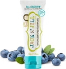 Jack N' Jill Natural Toothpaste for Baby and Infants - Fluoride Free Training Toothpaste, 40% Xylitol, BPA Free - Blueberry, 1.76 oz (Pack of 1) by CozyNest Decor