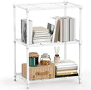 450 lbs Wire Storage Shelving 3-Tier Utility Shelving Unit Steel Organizer Wire Rack for Home,Kitchen,Office,White (11.8" D x 17.7" W x 26.4" H) by CozyNest Decor