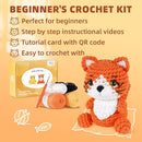 MOREJMTT Crochet Kit for Beginners, Learn to Crochet, Include Easy Knitting Soft Yarn, Step-by-Step Video Tutorial, Hook, Holiday Birthday Gift for Adults and Kids(2pack cat) by TinyTreasures Baby Boutique
