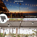 SUNTHIN Outdoor Solar String Lights, 48ft Solar Patio Lights with USB Rechargeable, Waterproof & Shatterproof Solar Powered Bulbs for Yard, Porch, Garden, Pool, Party, Camping by CozyNest Decor