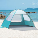 OutdoorMaster Beach Tent for 3/4 Person - Easy Setup Sun Shade Shelter, Portable Beach Shade Sun Canopy with UPF 50+ UV Protection, Removable Skylight Family Size by TinyTreasures Baby Boutique
