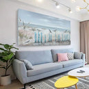 Big Wall Art for Living Room Extra Large Hand-painted Beach Oil Painting Ocean Sea Bird Seagull Canvas Artwork Framed Seascape Coastal Picture for Office Bedroom Decor 60 x 30 inch by CozyNest Decor