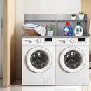Royxen 2-Tier Washer Dryer Countertop,19.5"H Wood Washer and Dryer Topper with Storage Shelf,Laundry Countertop Over Washer Machine, Universal Fit for Laundry Room Organization (Grey,54"W X 27.5"D) by CozyNest Decor