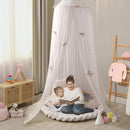 Kids Bed Canopy with Lace Hanging Canopy Net for Baby Crib Nook Castle Game Tent Nursery Play Room Decor (Butterfly) by TinyTreasures Baby Boutique
