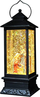Eldnacele Musical Snow Globe Lantern Lighted Lamp USB Lined in Swirling Glitter Water Lantern Lamp Christmas Nativity Decoration Hurrican Light Timer 12" (Nativity) by CozyNest Decor
