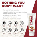 Coral Nano Silver Cinnamon Tea Tree Toothpaste, Natural Fluoride Free Teeth Whitening Toothpaste, Coral Calcium Nano Silver Infused SLS Free 4 Ounce by CozyNest Decor