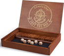 VAMSLOVE Shut The Box Dice Game Wooden Board Table Math Game for 2 Players and Up, 12 Numbers Close The Box with 6 Dice for Kids Adults Family (Instructions Included) by TinyTreasures Baby Boutique
