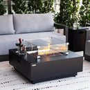 Ashton 36” Propane Fire Pit Smokeless Firepit Converts to Outdoor Gas Fire Pit for Outside Patio Firepit Table Includes Windscreen Rain & Tank Cover Lava Rocks Lid CSA Certified by GreenHaven Gardens