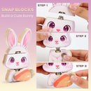 HUZU Easter Snap Builders, Easter Basket Stuffers Bunny, Carrot, Egg, Chick Wooden Puzzle Toy, Basket Essentials Take Apart & Mix Characters Kids Montessori STEM Fine Motor Skill by TinyTreasures Baby Boutique