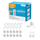 Vmaisi Adhesive Magnetic Cabinet Locks (12 Locks and 2 Keys) by TinyTreasures Baby Boutique