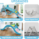 Pikler Triangle Set, Climbing Toys for Toddlers 1-3 Inside with Cushion,9 in 1 Toddler Climbing Toys Indoor, Montessori Foldable Wooden Pikler Triangle Set for Kids 1-3，Gift for Boys and Girls by TinyTreasures Baby Boutique