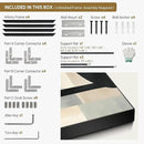 SIGNWIN 36"x46" Extra Large Framed Wall Art Modern Neutral Abstract Geometric in Black and Beige, Clean Minimalist Design for Home Living Room Bedroom Decor (Frame Assembly Required) by CozyNest Decor