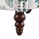 Push Back Recliner Chair Upholstered With Classic Wing Back And Solid Gourd-Shaped Legs by HouseOfZazla