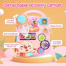 CUTE STONE 2-in-1 Baby Walker for Girls, Toddlers Learning Walker, Early Educational Push Walking Toys with Detachable Activity Center for Infants 12+ Months by TinyTreasures Baby Boutique