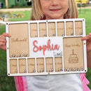 Personalized My First Year Photo Frame | Hello World To Birthday 12 Months Picture Frame For Baby First Year | Displays Two 4x6 Photo and Twelve 2x3 Pictures | Birthday Party Memory Keepsake by TinyTreasures Baby Boutique