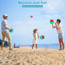 Ayeboovi Toss and Catch Ball Set Beach Toys Pool Toys Outdoor Games Outdoor Toys Yard Games Easter Toys Gifts for Kids Ball and Catch Game with 4 Paddles and 4 Balls [Upgraded Version] by TinyTreasures Baby Boutique