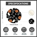XCHI Boo Spooky Ghost Pumpkin Halloween Round Placemats Set of 4 Table Mats Table Decorations 14x14 Inch by CozyNest Decor