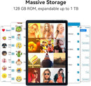 Android Tablet, 10.1 inch Tablets with 1280 * 800 IPS HD Touchscreen, Octa-Core Processor, 10(4+6) GB RAM 128GB ROM, 1TB TF Card Expandable, 5G/2.4G WiFi, BT 5.0,Dual Camera, Google Tablet by TinyTreasures Baby Boutique