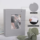 RECUTMS 100 Pocket 4x6 Small Photo Album - Vertical Wedding, Family, Baby, Anniversary, Graduation Picture Book - Travel Albums (Grey) by TinyTreasures Baby Boutique