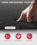 HAPBEAR Extra Large Yoga Mat - 72"x48"/78"x54", 1/4" & 1/3" Thick, Non-Slip, Durable, Eco-Friendly, Wide Exercise Mat for Home Workouts, Yoga, Pilates, Stretching, Meditation (Barefoot Exercise) by TinyTreasures Baby Boutique
