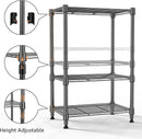 450 lbs Steel Storage Shelving 3-Tier Utility Shelving Unit Steel Organizer Wire Rack for Home,Kitchen,Office (11.8" D x 17.7" W x 26.3" H) by CozyNest Decor