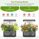 Hydroponics Growing System Indoor Garden, 8 Pods Indoor Herb Garden Kit Countertop with LED Grow Light Quiet Smart Water Pump for Home Kitchen Office, Gift Ideas for Women Men by GreenHaven Gardens