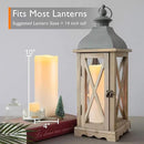 Homemory 10" x 4" Large Waterproof Outdoor Flameless Candles with Remote Control and Timer, Battery Operated Flickering LED Pillar Candles for Outdoor Larterns, Porch, Long Lasting, Set of 2 by CozyNest Decor
