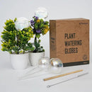 Large 4 Pcs Iridescent Self Watering Globes, Glass Rainbow Plant Watering Globes, Self Watering Planter Insert, Automatic Plant Waterer Indoor, Plant Watering Devices, Plant Water Globe, Watering Bulb by GreenHaven Gardens
