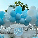 130pcs Pale Aqua Balloons Different Sizes 18" 12" 10" 5" Aqua Blue Latex Balloon Garland Arch Kit for Birthday Baby Shower Graduation Wedding Gender Reveal Anniversary Party Decorations by CozyNest Decor