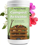 Compost Activator by Perfect Plants | Boosts Microorganisms & Adds Organic Fertilizer | for Use in Composter Tumblers, Machine Bins, or Turners | Fermented Bran with Microbial Inoculant (32 oz) by GreenHaven Gardens