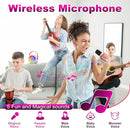 Mini Karaoke Machine, Portable Bluetooth Karaoke Speaker with 2 Wireless Microphone and Lights for Kids and Adults, Chritmas Birthday Gifts for Girls Boys 3-12+ Year Old (Pink) by TinyTreasures Baby Boutique