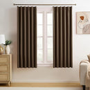KEQIAOSUOCAI Pinch Pleated Blackout Curtains 63 Inches Long, Thermal Insulated Darkening Bedroom Drapes 2 Panels Set Burg Pleats Viral Curtains for Kids Room(Chocolate Brown,40"x 63"x 2) by TinyTreasures Baby Boutique
