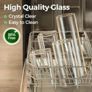 ComSaf Glass Food Storage Jars Set of 6, Tall Glass Storage Containers with Lids, Spaghetti Jar, Canisters Set for the kitchen, Pasta, Flour, Nuts, Oat, Coffee and Sugar Container, Pantry Organization by CozyNest Decor