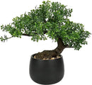 Artificial Bonsai Tree Juniper Faux Plants Indoor Fake Plants Decor with Ceramic Pots for Home Table Office Desk Bathroom Shelf Bedroom Living Room Farmhouse Decorations by GreenHaven Gardens