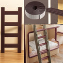Bunk Bed Ladder Pads,Self-Adhesive Bunk Bed Ladder Cover Foam Padding,Traction Treads for Stair Steps,Soft Extra-Wide Edge Protector,Furniture 6.5 Ft Brown by TinyTreasures Baby Boutique
