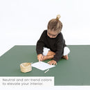 Toddlekind Solid Color Foam Play Mat 4x4 Baby Playmat. Stylish, Non-Toxic, Odorless, Plain Design Puzzle Play Mat 0m+ Sage Moss (Green) by TinyTreasures Baby Boutique