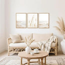 HPNIUB Modern Beach Artwork Seascape Wall Art, Seaside Framed Painting Reed Pathway Picture, Minimalist Neutral Coastal Landscape Wall Decor for Living Room,Bathroom -24'' x36'' x3 by CozyNest Decor