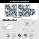 Vintage Garden Peel & Stick Floral Wallpaper - Removable White/Blue Vinyl Self Adhesive Mural - 17.7in x 19.68ft by GreenHaven Gardens