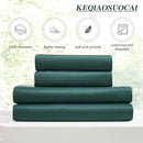 KEQIAOSUOCAI 90 Inch Dark Hunter Green Blackout Curtains for Living Room Pinch Pleated with Hooks - Room Darkening Thermal Insulated Christmas Green Track Curtain 40 x 90 Inches Long-2 Panels Set by TinyTreasures Baby Boutique
